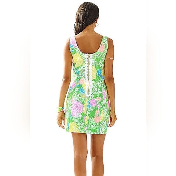 LILLY PULITZER Cathy Shift Dress Hibiscus Stroll - Size 0 - Picture 1 of 10